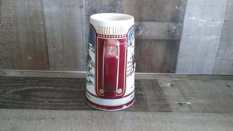 Budweiser 1989 BUDWEISER SPECIAL EDITION HOLIDAY STEIN - #CS-89 - WINTER'S EVENING - Image 4